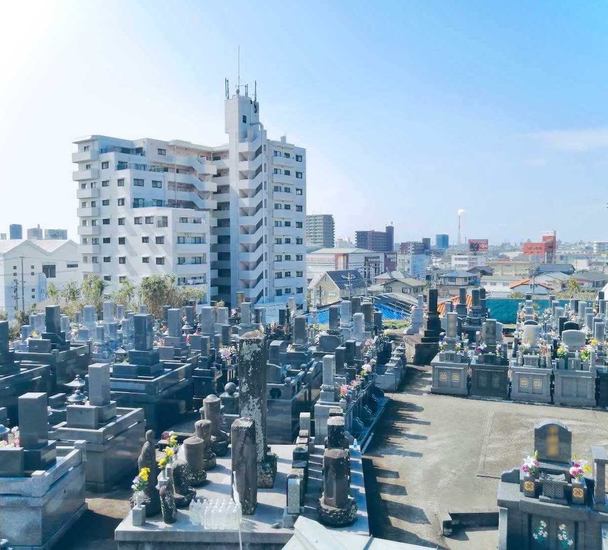 南正寺 墓地の景観