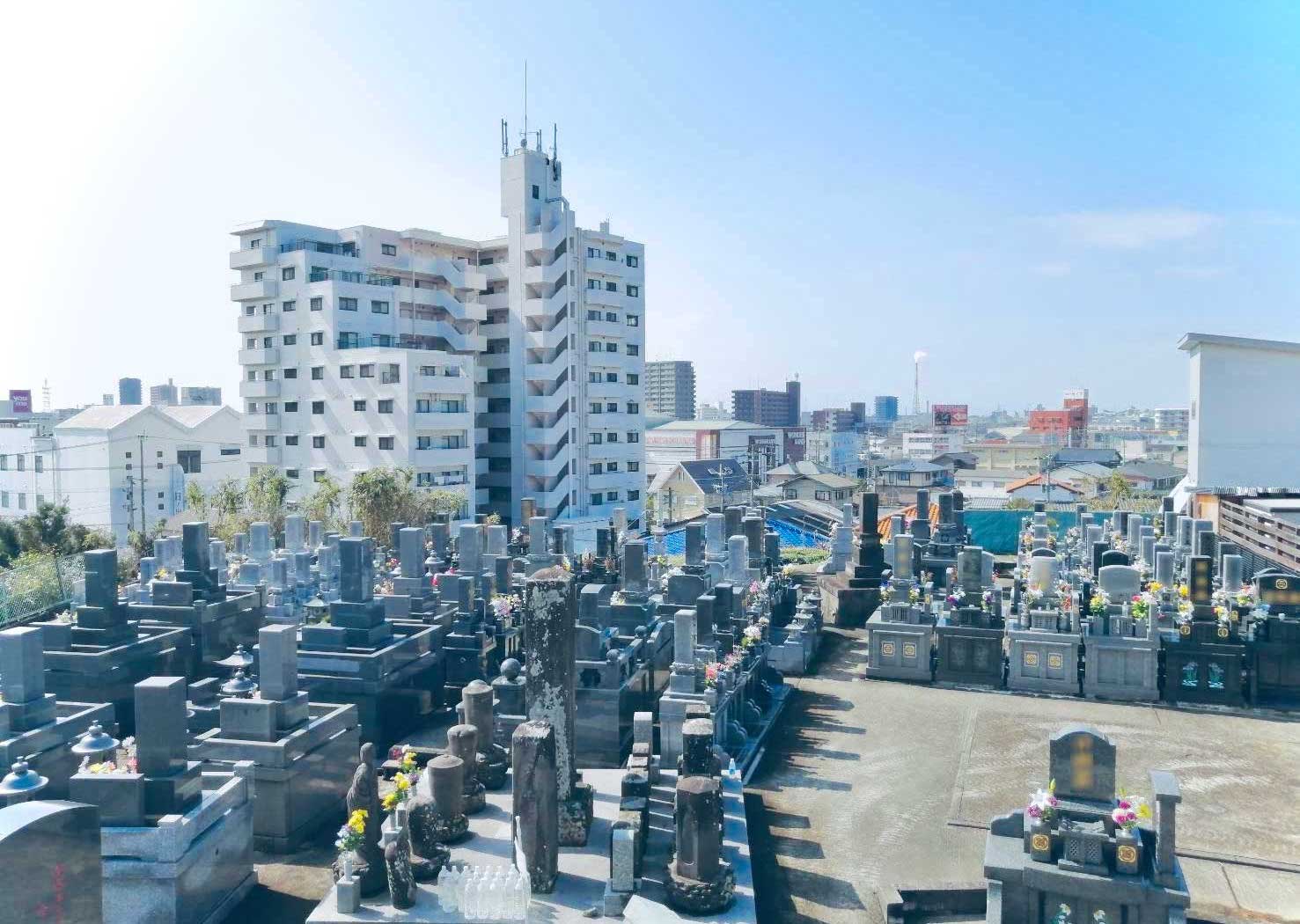 南正寺 墓地の景観