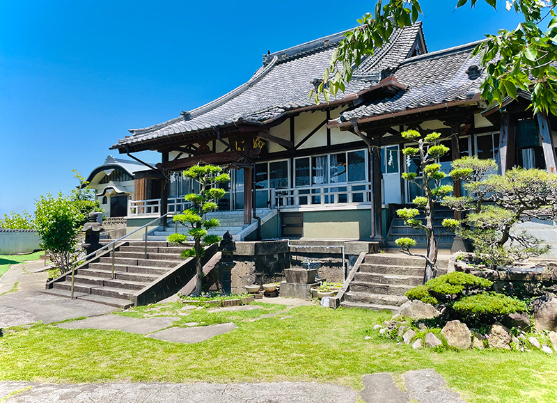 日蓮宗 南正寺の本堂の外観